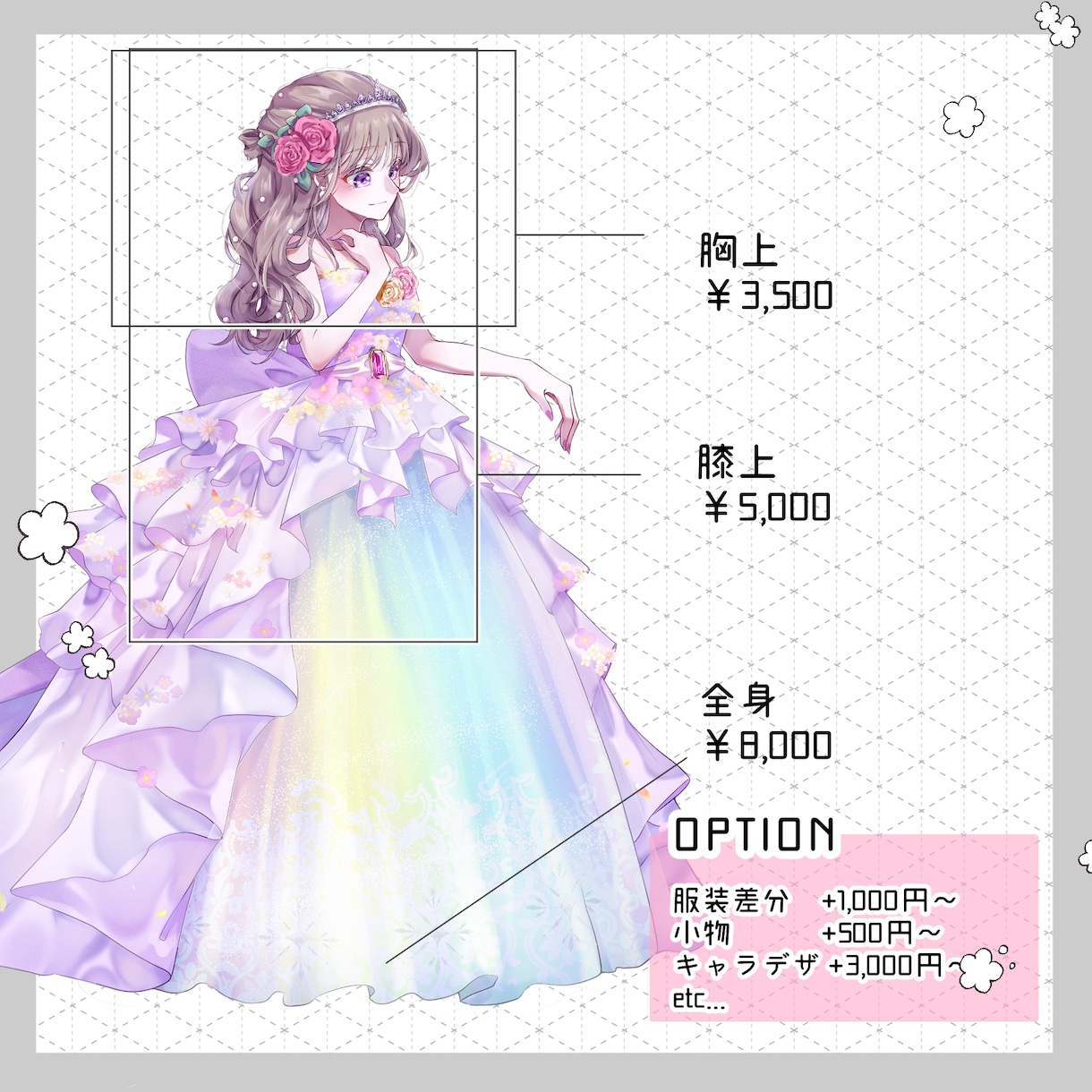 TRPG等の立ち絵制作承ります 現在はリテイク無制限中です！！ イメージ2