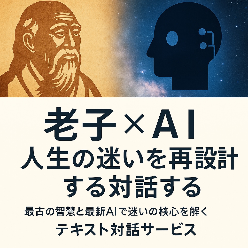 老子×AIで人生の迷いを再設計します 最古の智慧と最新AIで迷いの核心を解く イメージ1