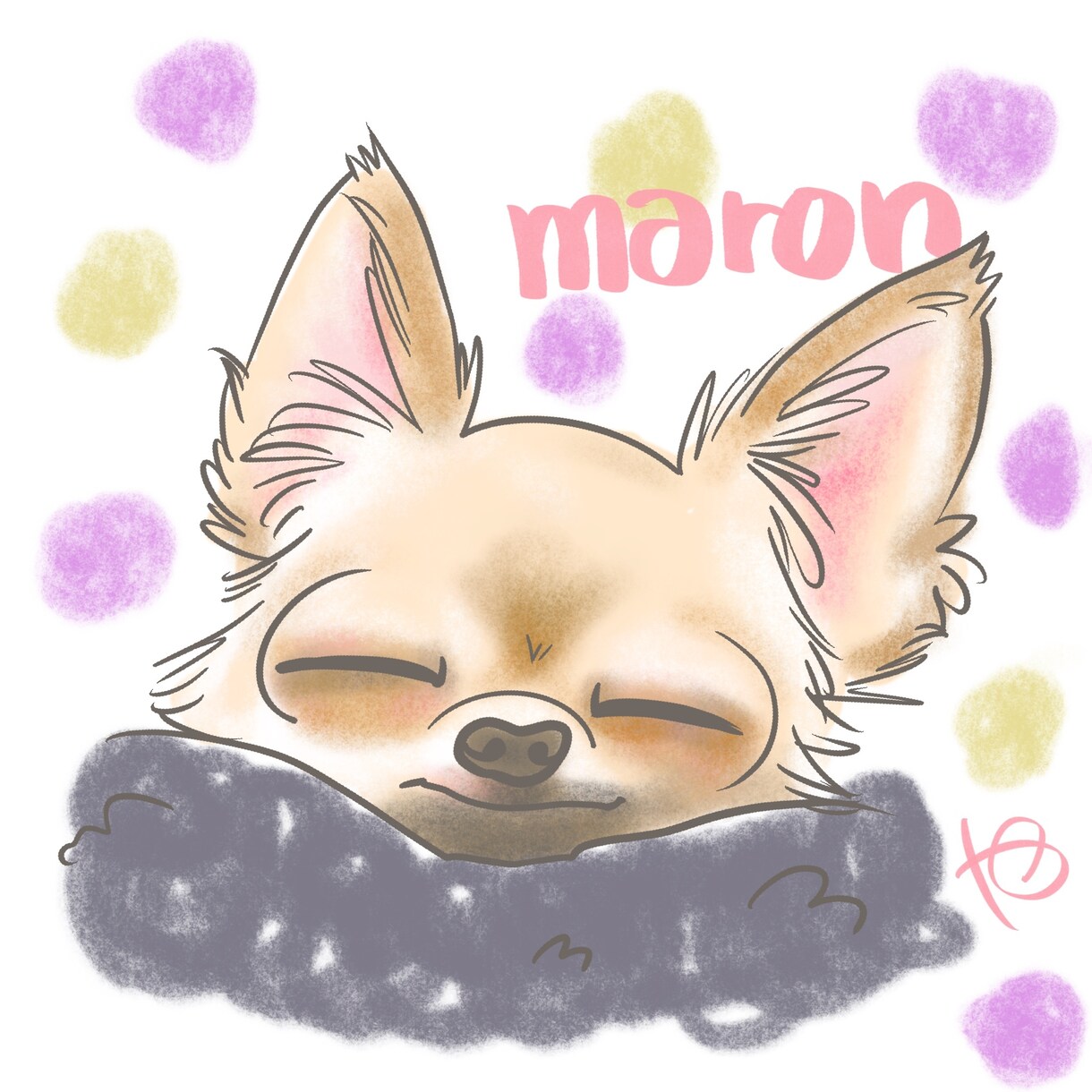 最短1日！最小価格！！ペットの似顔絵描きます 似顔絵屋さんで実績があります！！特徴とらえて可愛く描きます！ イメージ4