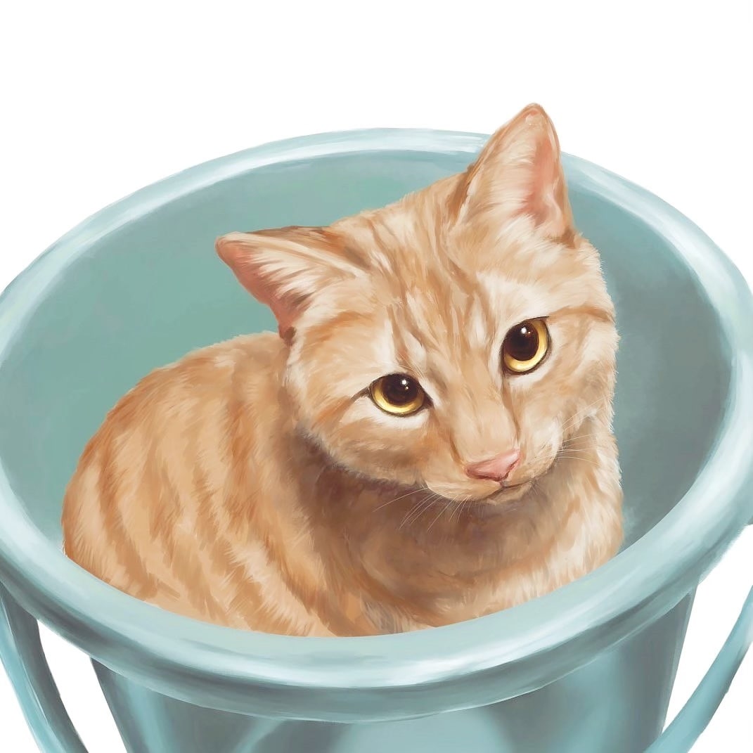 厚塗りで可愛い猫ちゃんイラスト描きます リアルなタッチに寄せたふんわり柔らかな雰囲気のイラスト イメージ2
