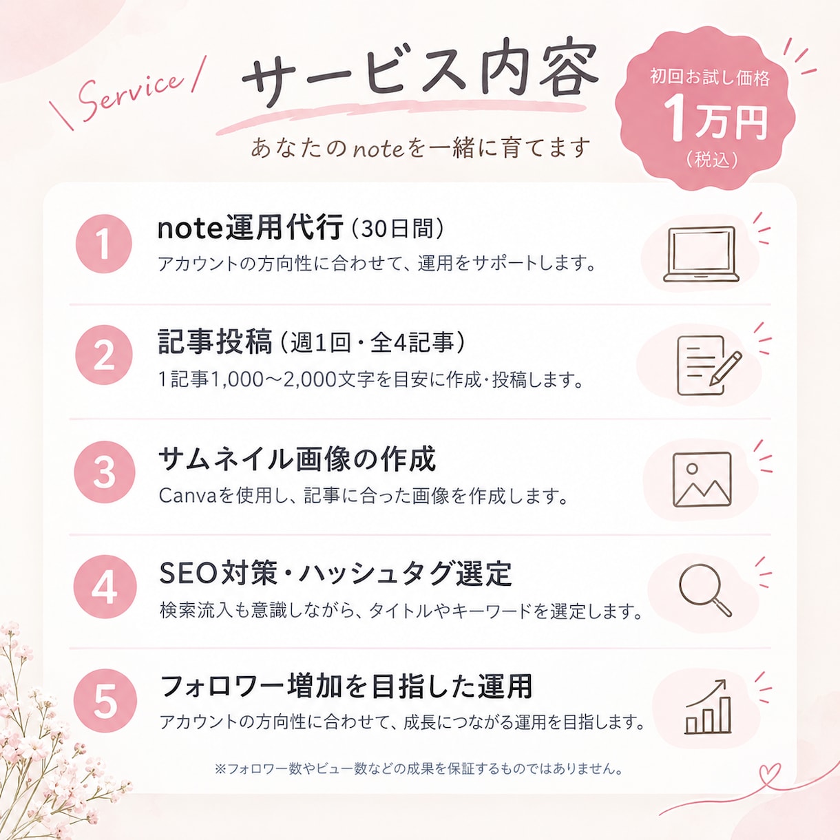 noteを運用します 【初回割引あり！】note運用相談受け付けます イメージ3