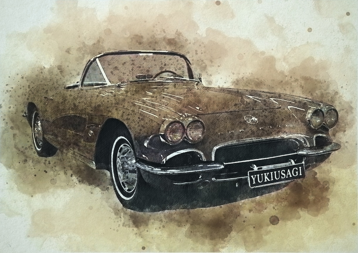 あなたの愛車を大人カッコイイ作品にお作りいたします デジタルデータ納品♡A4サイズプリントプレゼント*ᴗ ᴗ)⁾ イメージ9