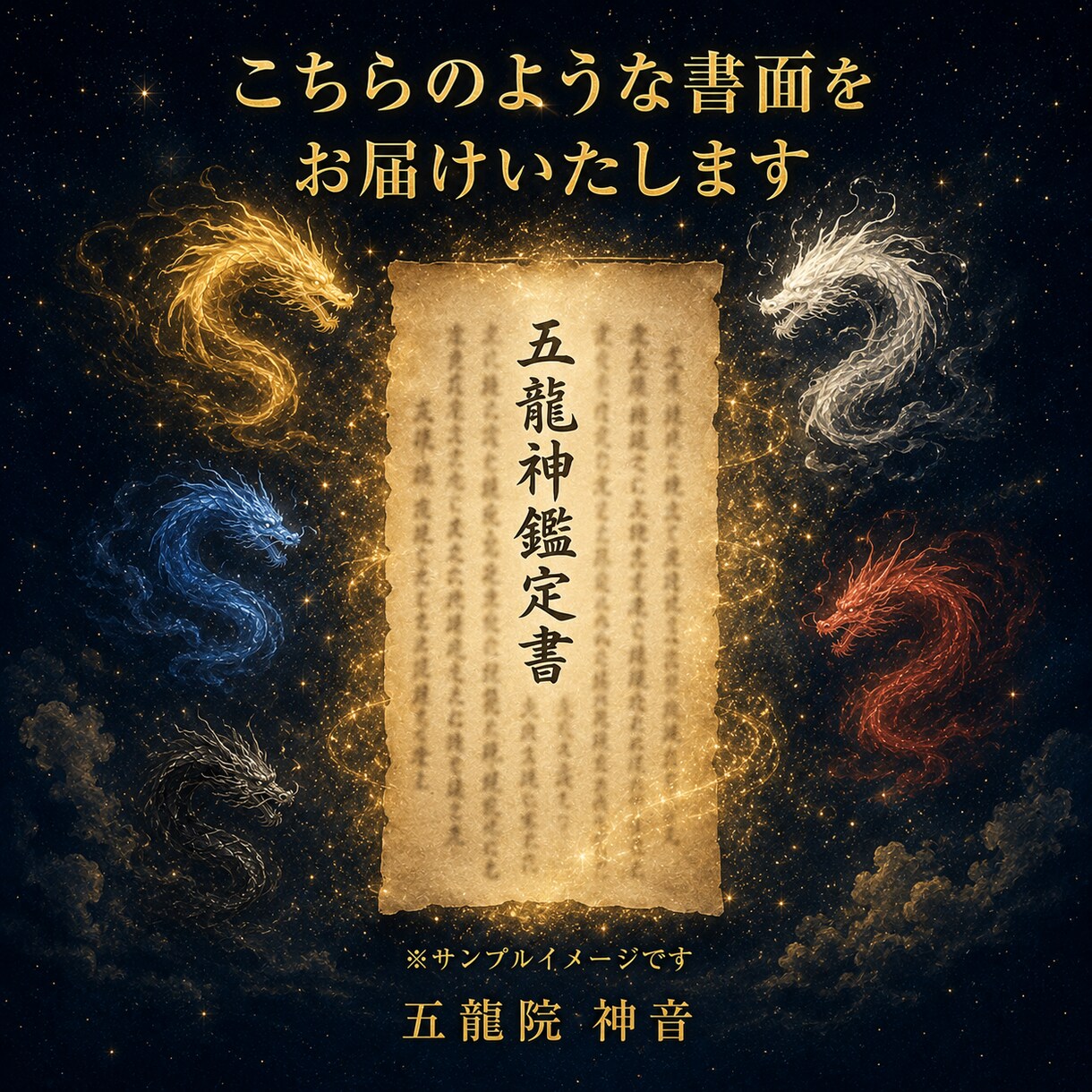 五龍神鑑定であなたの運気の流れをお伝えします あなたを導く龍神様と整えるべき気の流れを五龍神に伺います イメージ4