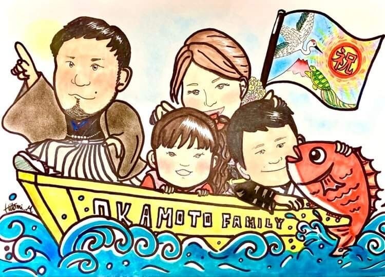 ここまで描く！？似顔絵＋aの似顔絵を描きます 写真では伝わらない、夢中な物事も描くオンリーワン似顔絵＊ イメージ2