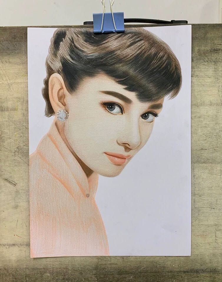 夏大奉仕--46％OFF！超リアル似顔絵を描きます スピード納品！！！真心込めて、カラ―・白黒の超リアル似顔絵を イメージ9