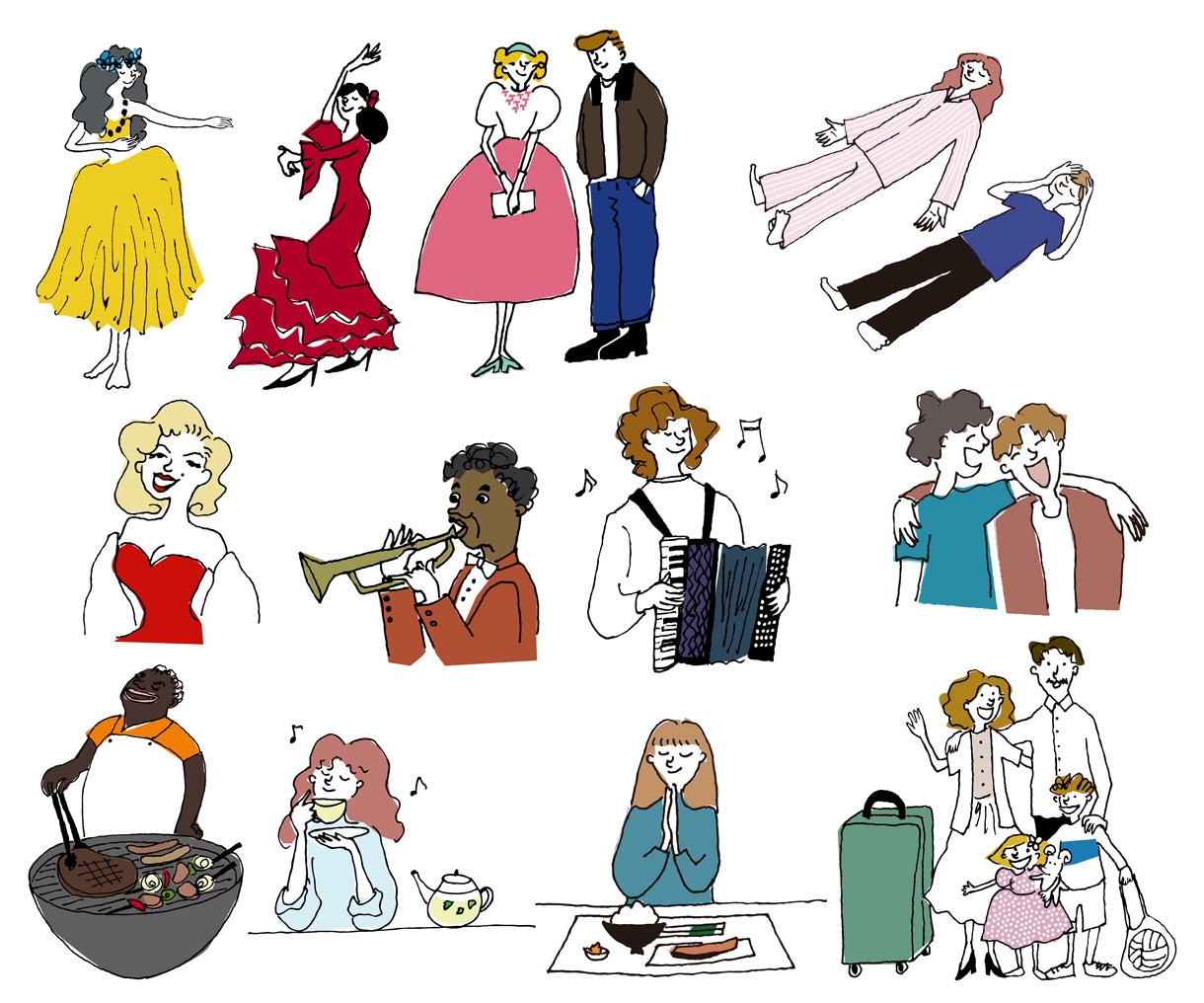 人物のカットイラストを描きます 手書き線画でナチュラルでシンプルなテイストのイラストです イメージ2