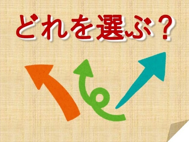 こっちを選んだらどうなる？ゴール設定お手伝いします 選択に迷っているあなたへ 二者択一or三者択一でアドバイス イメージ1