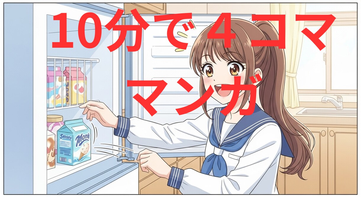 最短１０分で４コマ漫画が誰でも簡単に作れます オフラインOK！誰でも簡単に4コマ漫画が作れるHTMLツール イメージ1