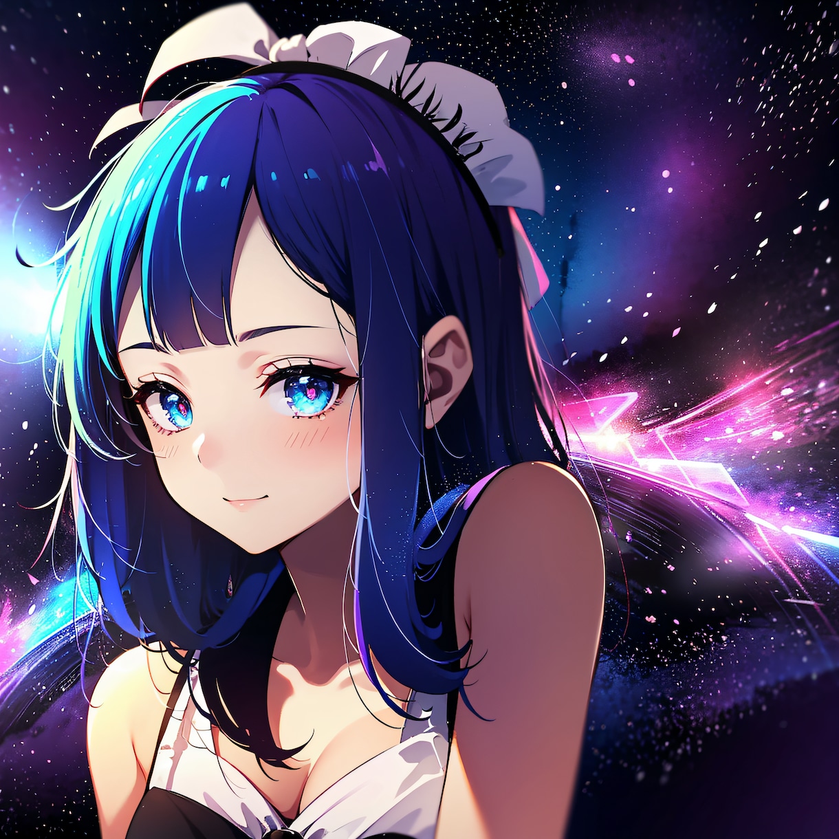 動画のサムネ・背景用フリーイラストを提供致します ASMR用の女の子キャライラスト、海、屋内などの背景◎ イメージ1