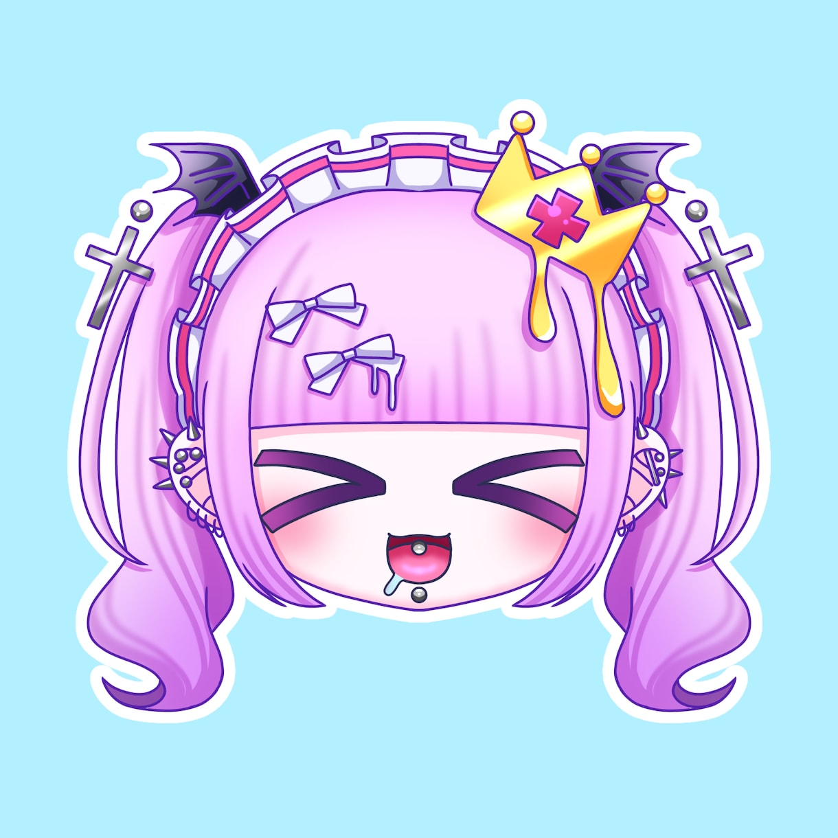 スタンプにも!!顔のみアイコン描きます コテキャラ様のデフォルメイラスト描かせてください！ イメージ3
