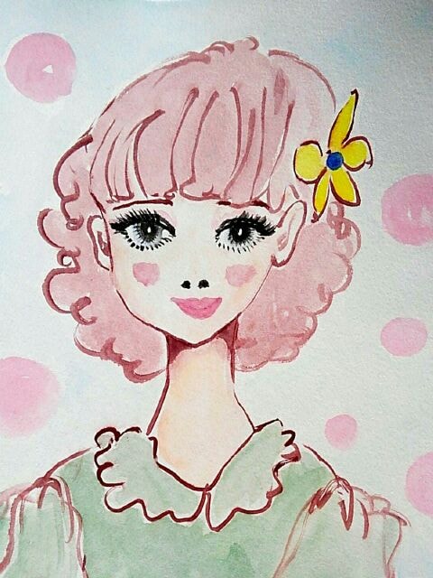 アナログの可愛いアイコン描きます ペンと水彩でポップに可愛く描きます イメージ2