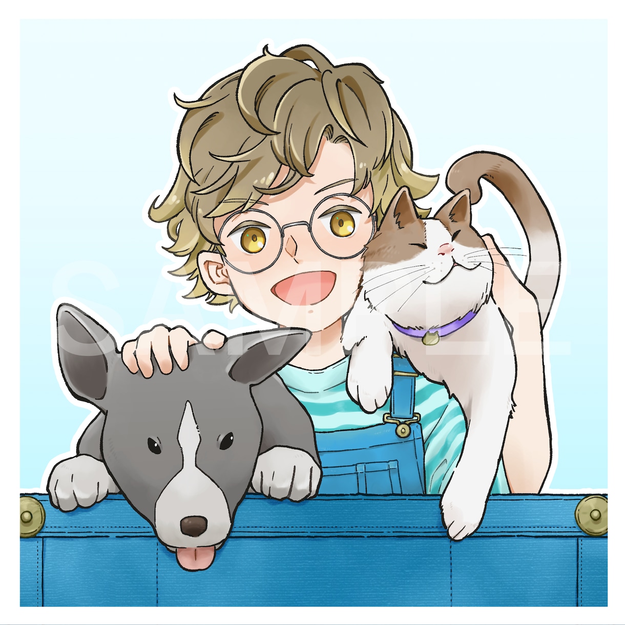 ペットやお好きな生き物のゆるいイラスト描きます 爬虫類・両生類・恐竜・想像上の生物もOK!年賀状などにも！ イメージ10