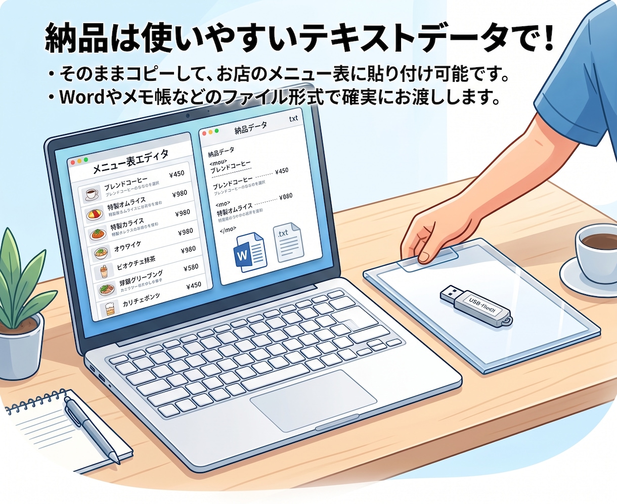 外国人に「伝わる」飲食店の英語メニュー翻訳します 直訳ではなく料理の魅力が伝わる英語にします イメージ2