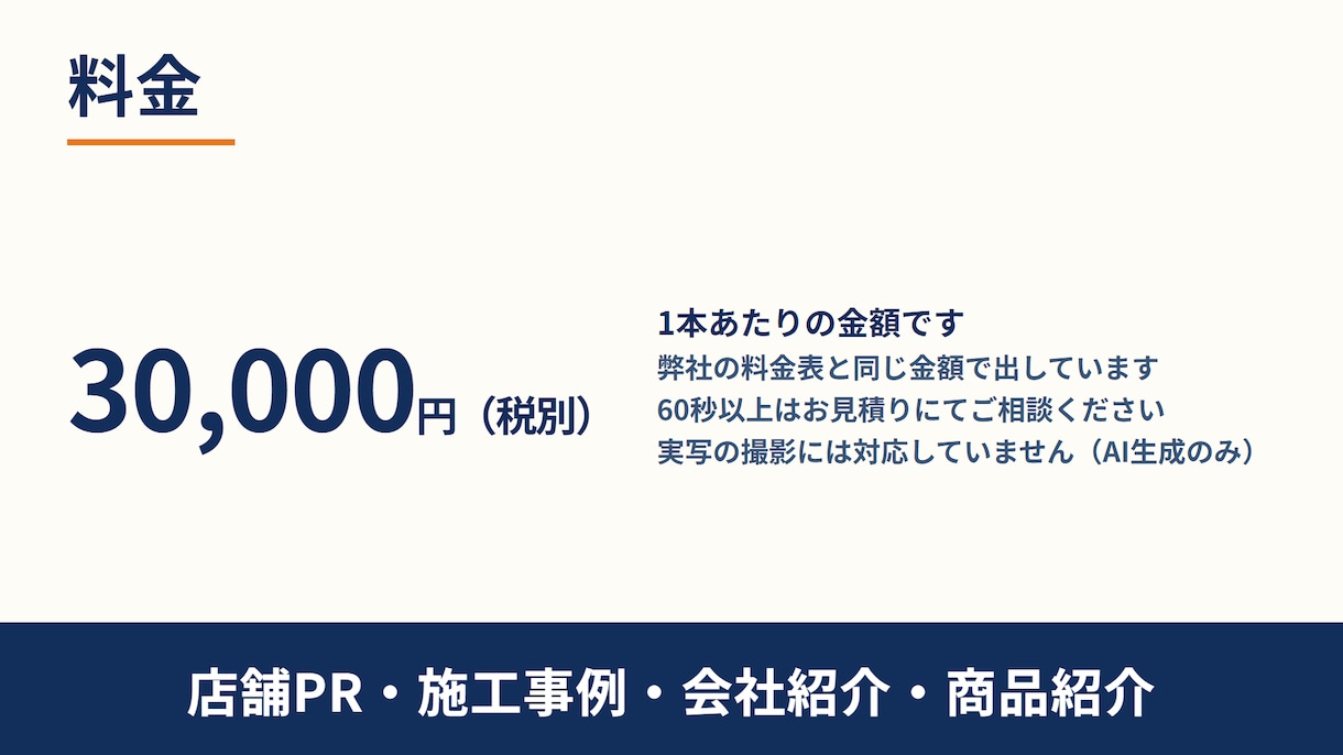 写真からAI動画30秒を制作します 店舗PR・施工事例・商品紹介に使えるAI動画 イメージ3