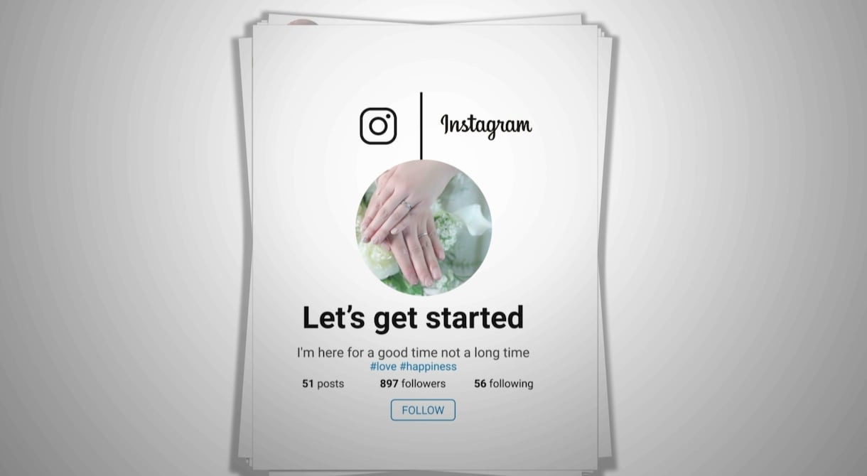 結婚式オープニングムービー(インスタ風)作成します ISUM申請◎修正無制限！ポップなオープニング♪ イメージ1