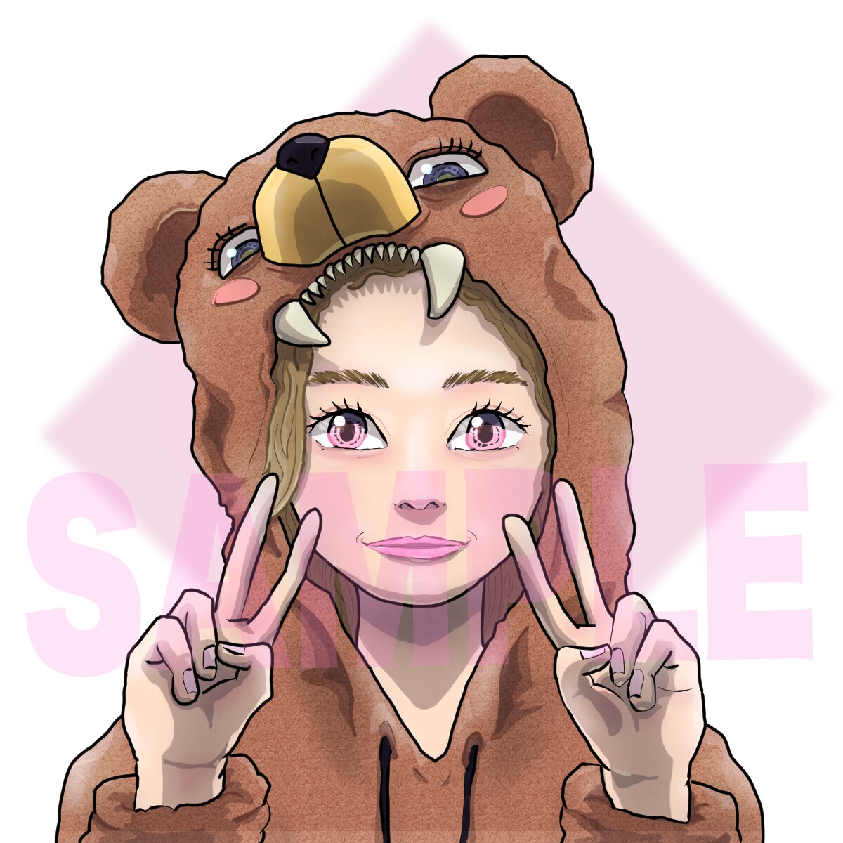 あなたに”そっくり”なSNS用のアイコンを描きます あなたに”そっくり度80％”のアイコンを丁寧に描きます！ イメージ5