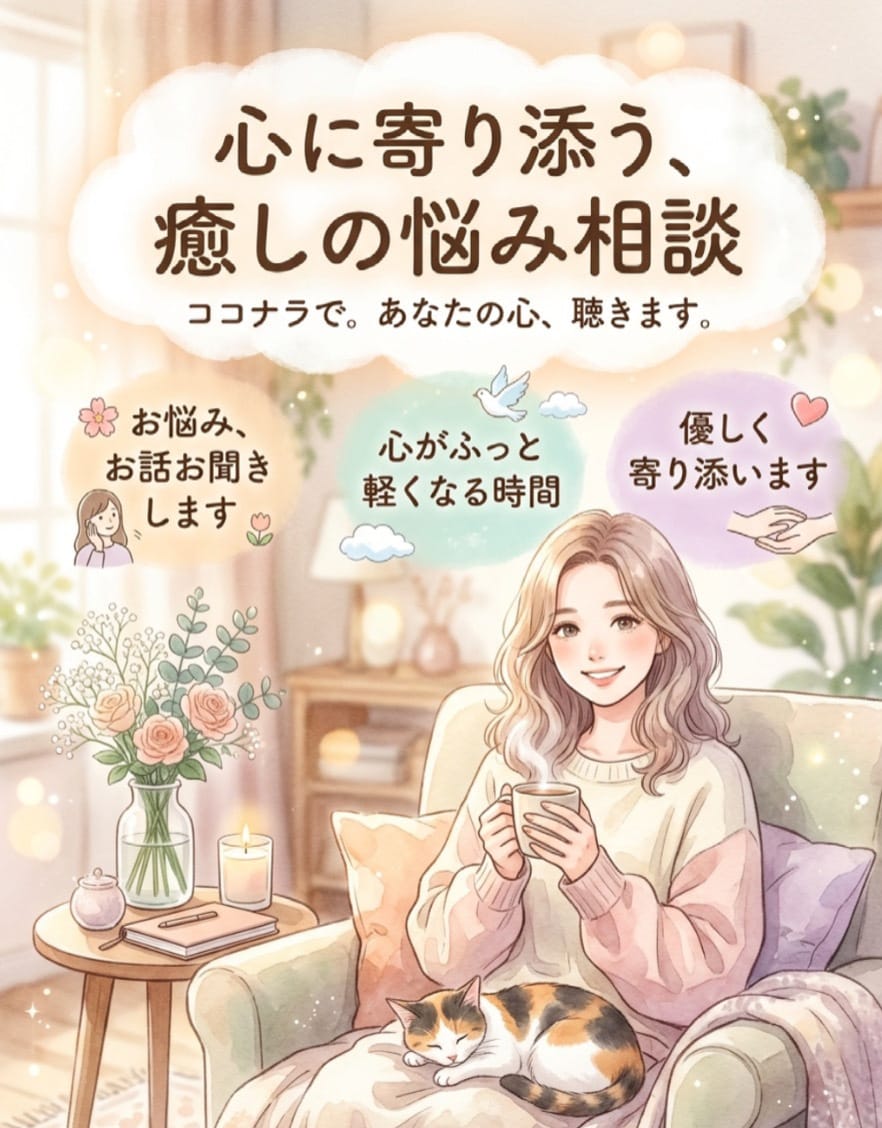 誰にも言えない悩み、お聴きます 必要な方にはオラクルカードもお届けします。 イメージ1
