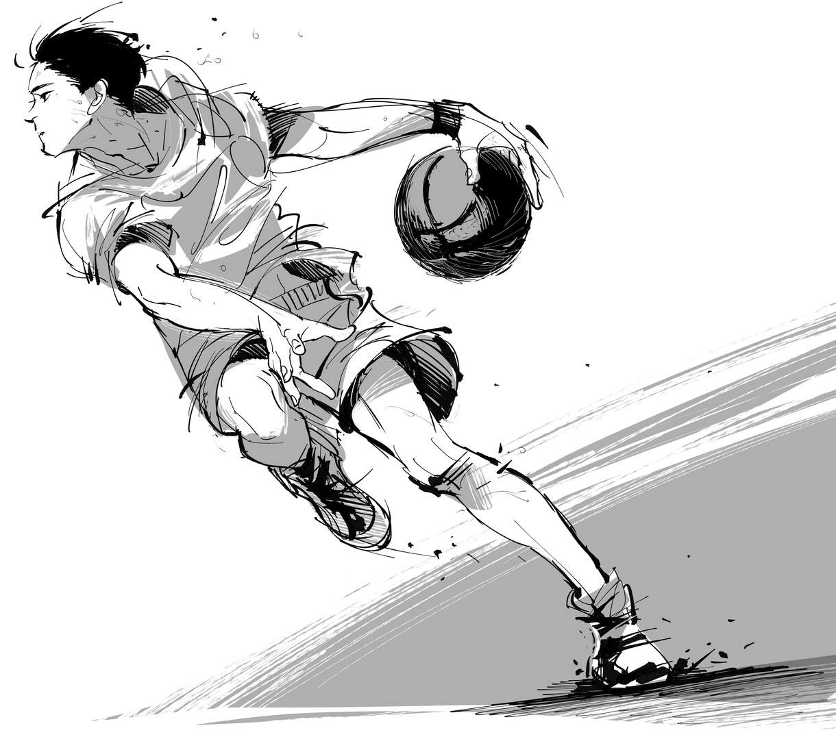 ラフでクールなモノクロイラストお描きします 大人な雰囲気、乾いたエネルギッシュさが欲しい方へ。 イメージ7