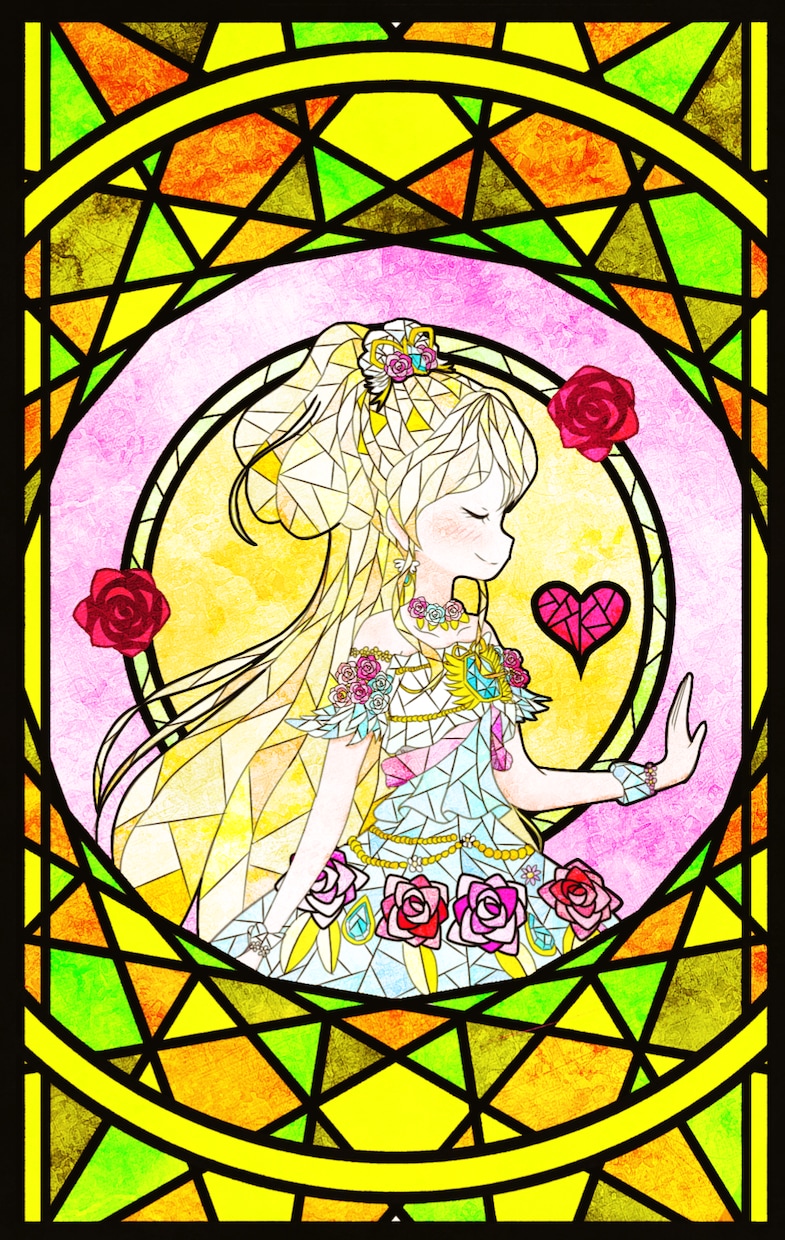 お好きなキャラのステンドグラス風イラスト描きます あなたの推しキャラをステンドグラス風に描いてみませんか？ イメージ2