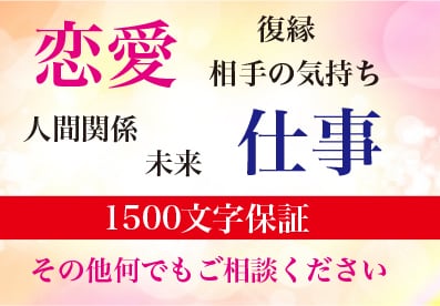 相手の気持ちや未来占います 現状や今後の流れ、より良い方向に進むためのアドバイスをします イメージ1