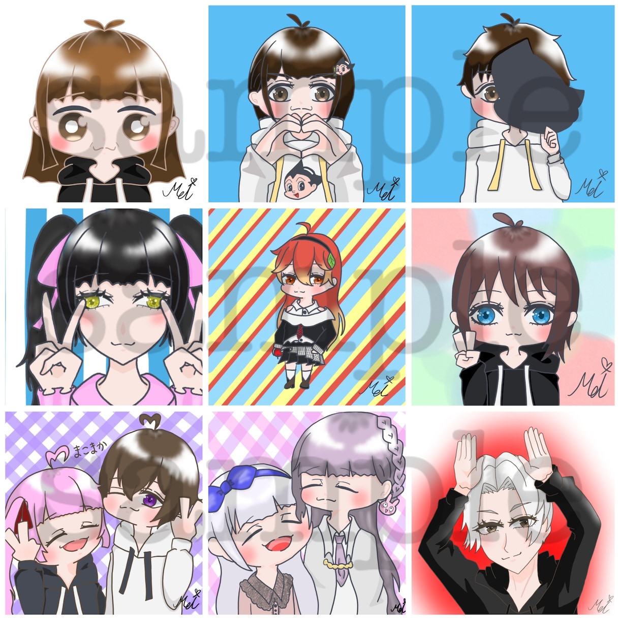 SNS用のアイコン作ります 1枚1枚大切に描かせていただきます！ イメージ5