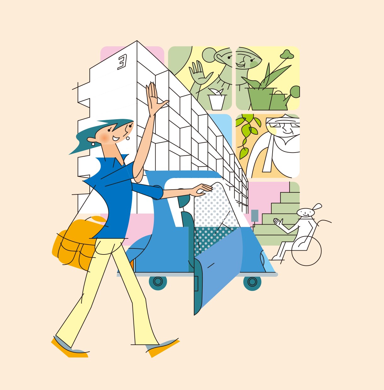 介護イラスト描きます シンプルでわかり易く、使いやすい イメージ3