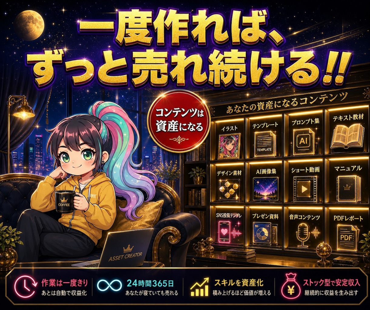 究極のAI副業｜コピペで自動コンテンツ販売教えます 1日15分！忙しくてPCが苦手な主婦でも出来る在宅AI副業 イメージ2