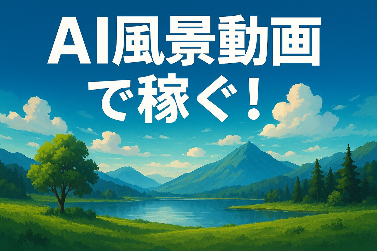 AI風景動画で副業収益化をサポートします YouTubeで稼ぎたい人必見！ イメージ1