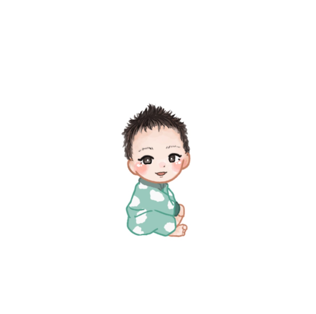 子供と赤ちゃんの似顔絵を描きます 思い出の写真をイラストに…♪ キッズ・ベビー専門です！ イメージ4