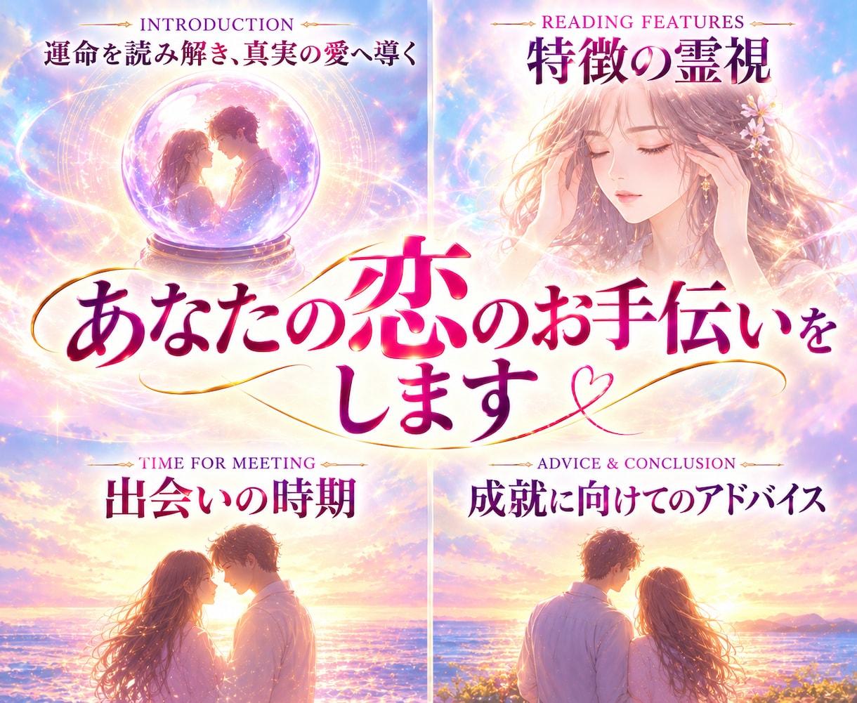 あなたを密かに思う人の特徴と恋の運命を霊視します 先着5名様限定⭐️運命の相手や今後の恋を深く霊視鑑定します イメージ2