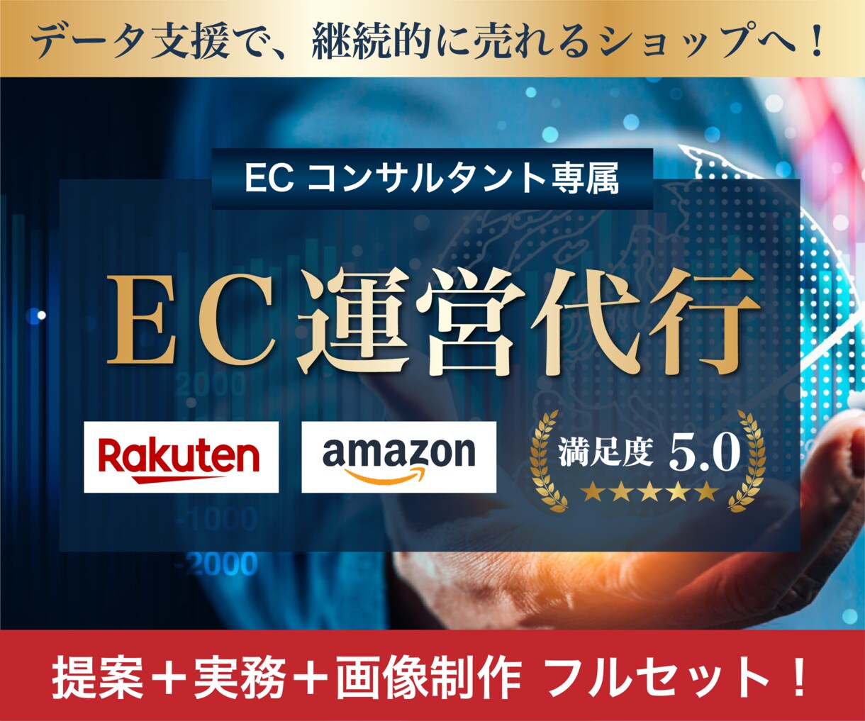 ECのプロがアマゾン/楽天を“戦略的に”運営します PDCAで結果が出る！分析・実務・画像制作がフルセット◎ イメージ1
