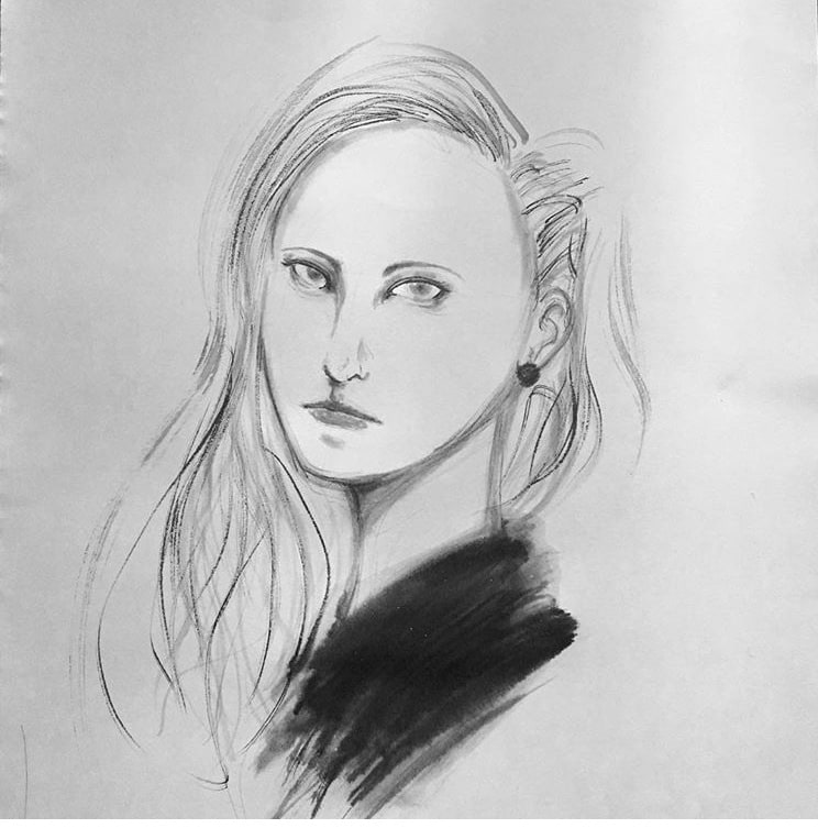 墨絵でイラスト、似顔絵を描きます 墨でしか表現できない独特な和のモノクロの世界 イメージ2