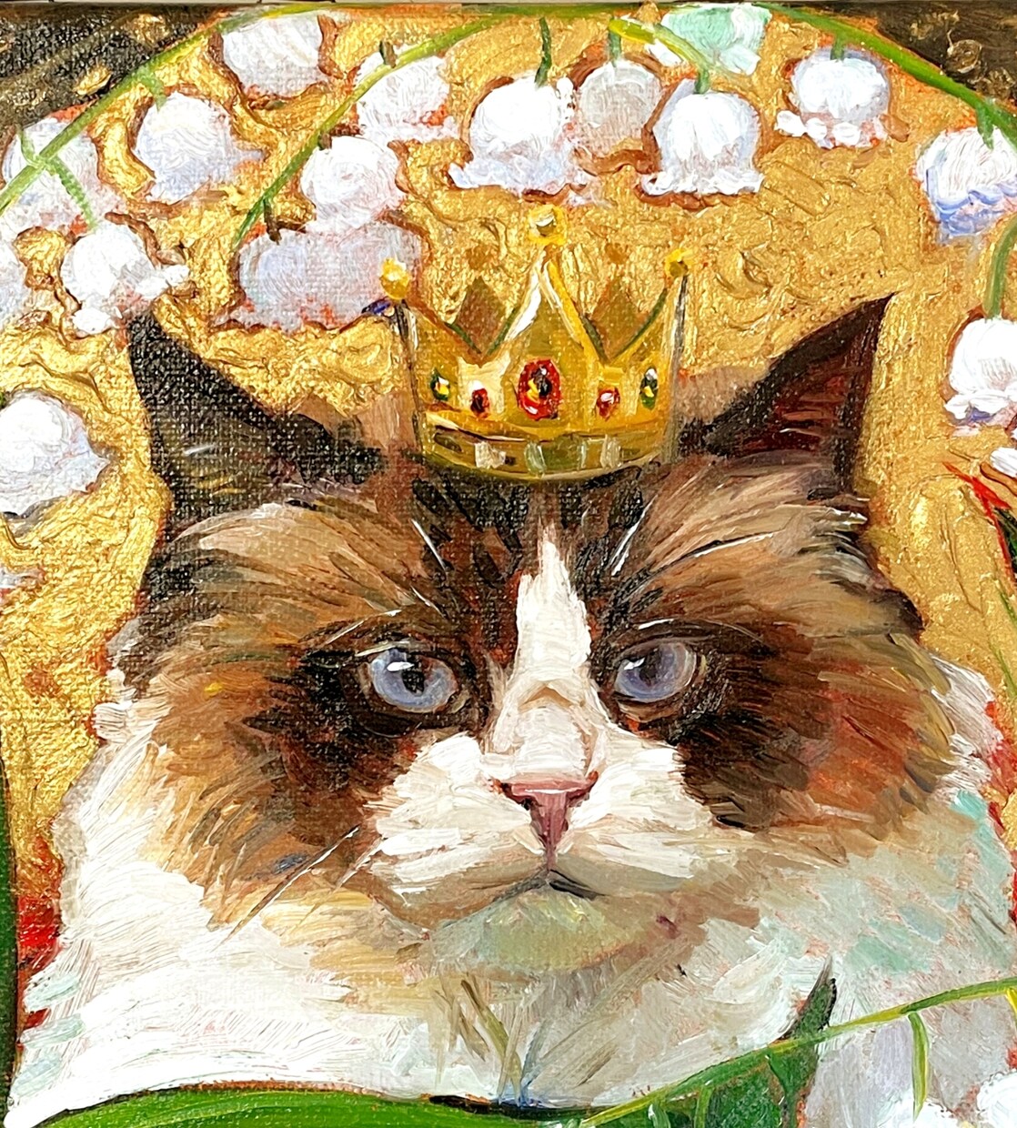 ペット 犬 猫 似顔絵をキャンバス油彩で描きます ペットを大きなキャンバスに油絵の具で描きます！ イメージ1