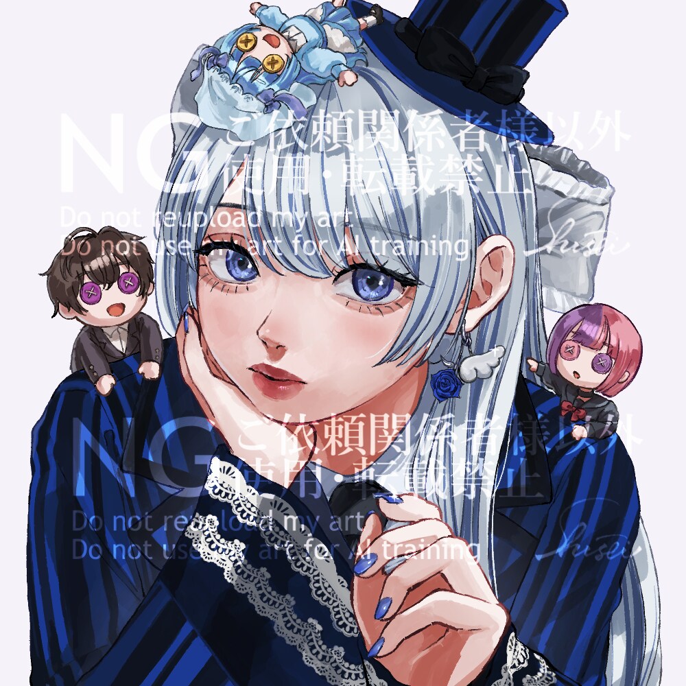 綺麗なお顔のアイコンを描きます SNSアイコン、LINEアイコンなどが欲しい方は是非! イメージ6