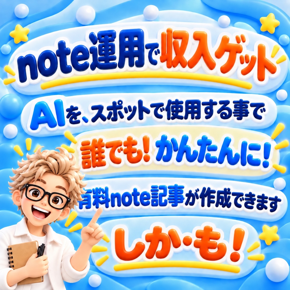 簡単！AIを使った人気有料note作成教えます 初心者歓迎！AI活用して楽しみながらお小遣い稼ぎしませんか？ イメージ3