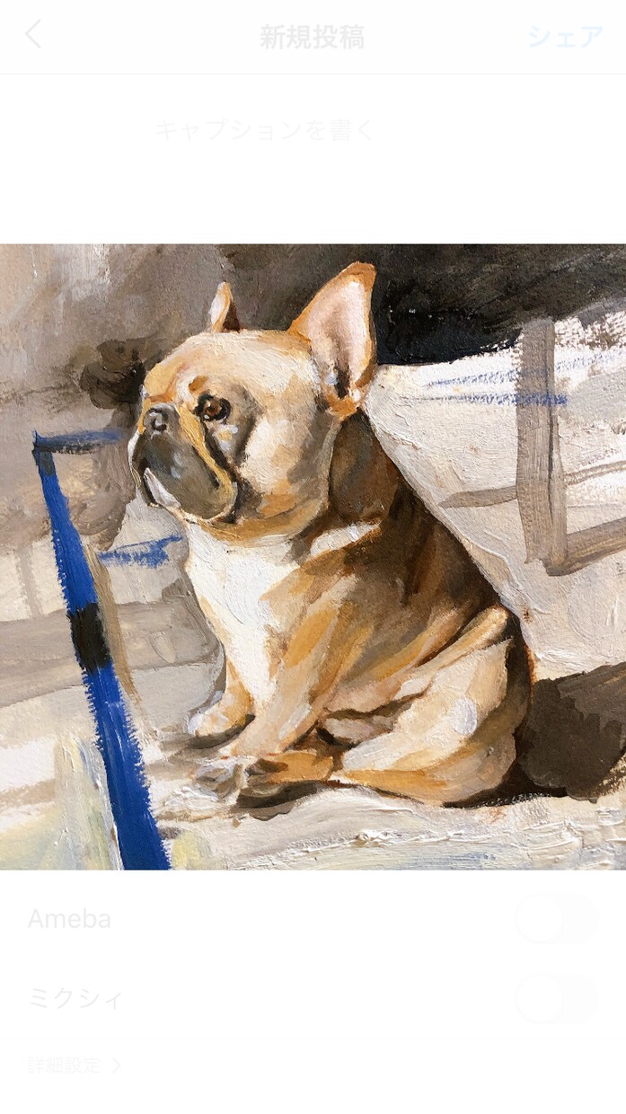 多摩美卒のプロの画家がペットの肖像画をお描きします 額装した状態でお届け！油絵の手描きで一点ものをお作りします イメージ5