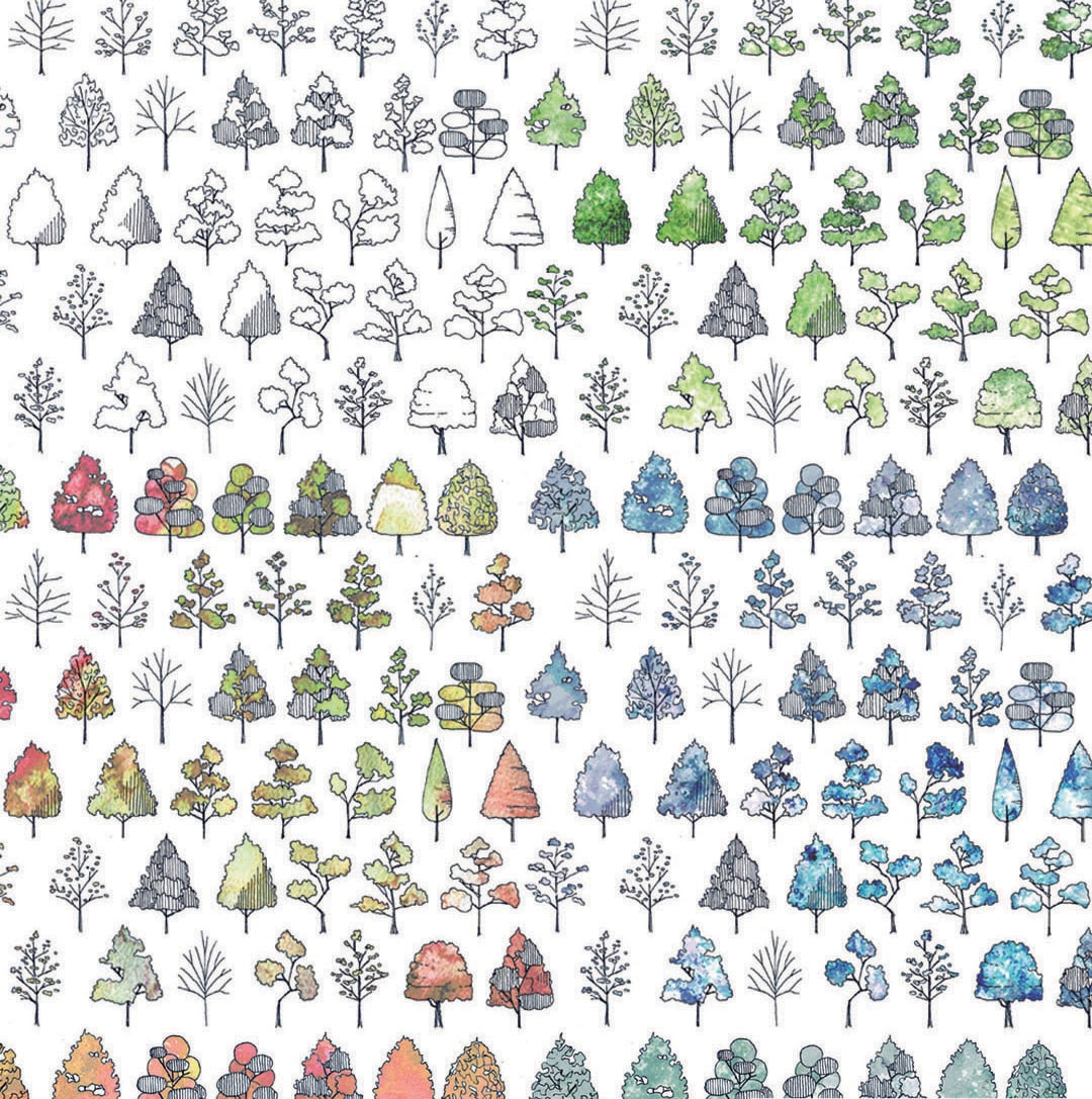手描きでオリジナルの添景・素材制作します 手描きの添景素材を図面や資料に添え見栄えを格段に上げます！ イメージ1