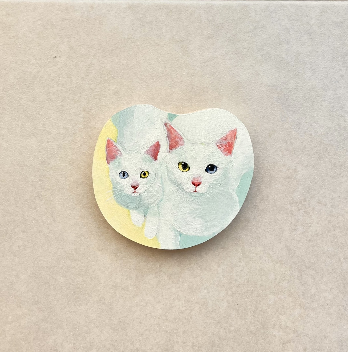 アクリル絵の具×木材でペットアートを作ります 木のぬくもり＊人と被らない自分だけのペットアート イメージ2