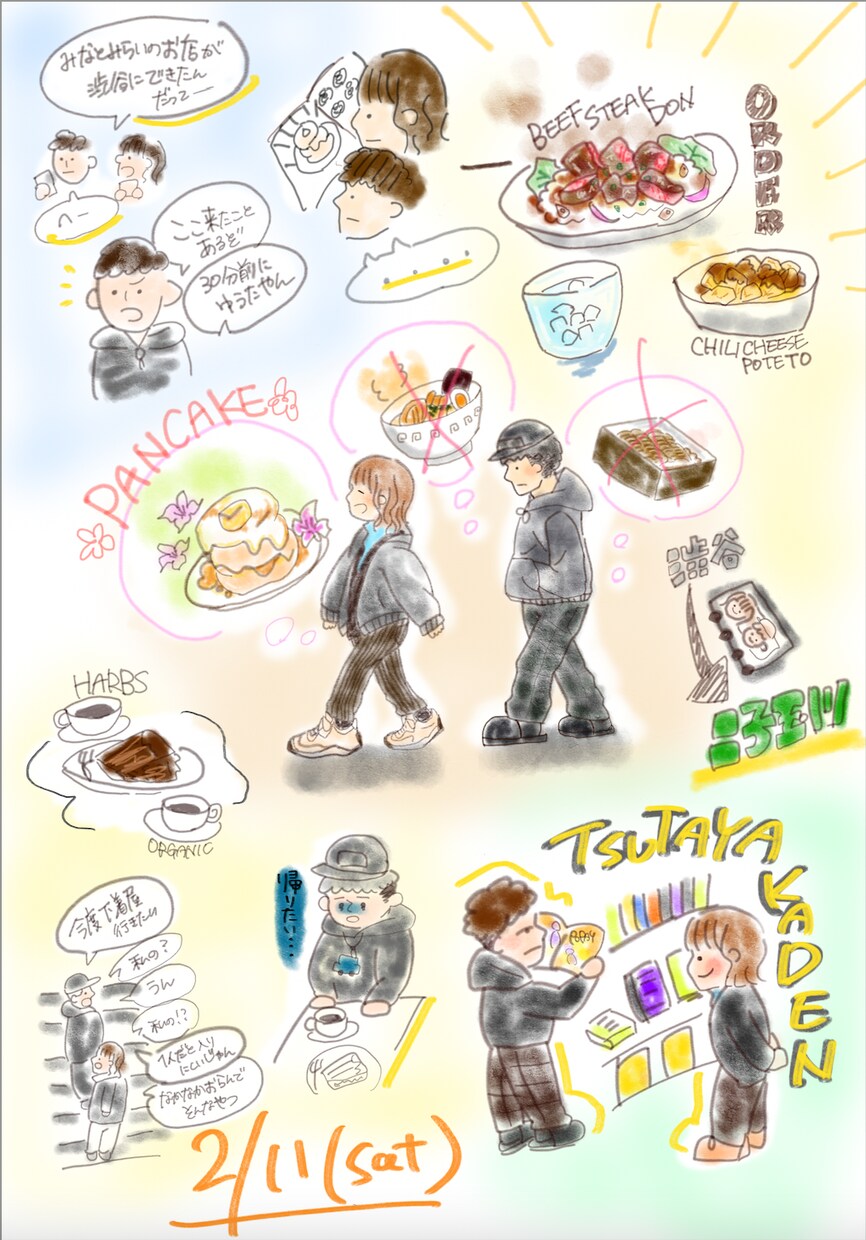 ほっこりする日常似顔絵イラスト描きます プレゼントにも最適なイラストを作製！ イメージ3