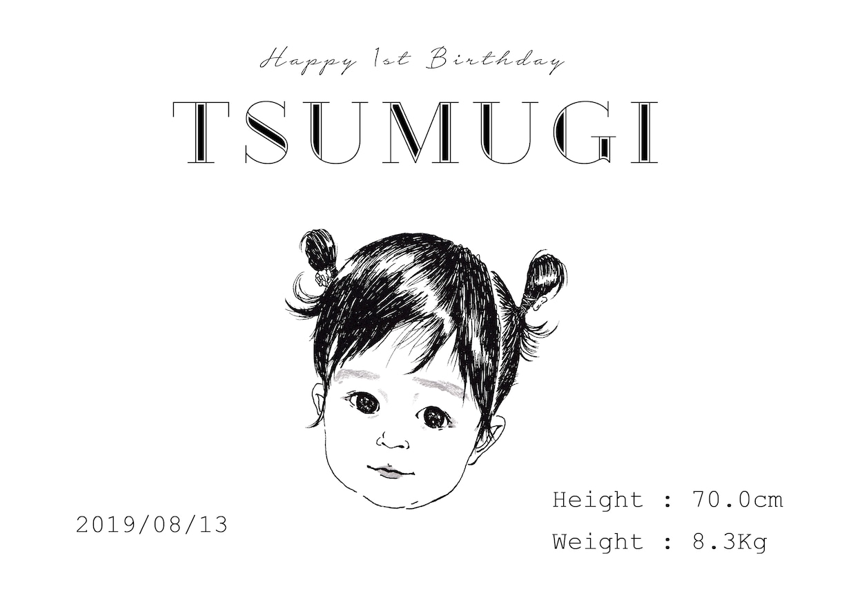イラスト入り手形足形パネルを制作します バースデーフォトやお誕生日会に世界に一つのパネルを イメージ2