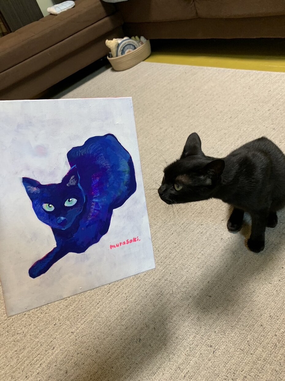 アクリル絵の具でキャンバスにお好みの絵を描きます ペットや自画像、思い出の風景などに イメージ2