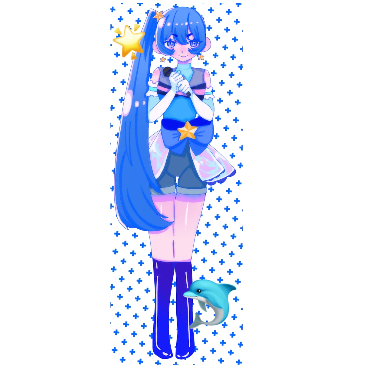 女の子キャラクターの立ち絵を描きます オリジナルキャラクターの立ち絵を描きます!アクスタなどに！ イメージ2