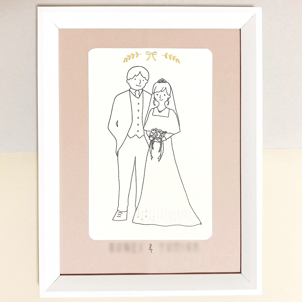 結婚式のウェルカムボードお作りします 世界にひとつだけのイラストでしあわせな日を彩ります＊ イメージ1