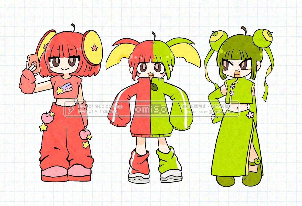 かわいい！デフォルメキャラ描きます アイコン、グッズ、サムネ用途いろいろ！表情差分も！ イメージ4