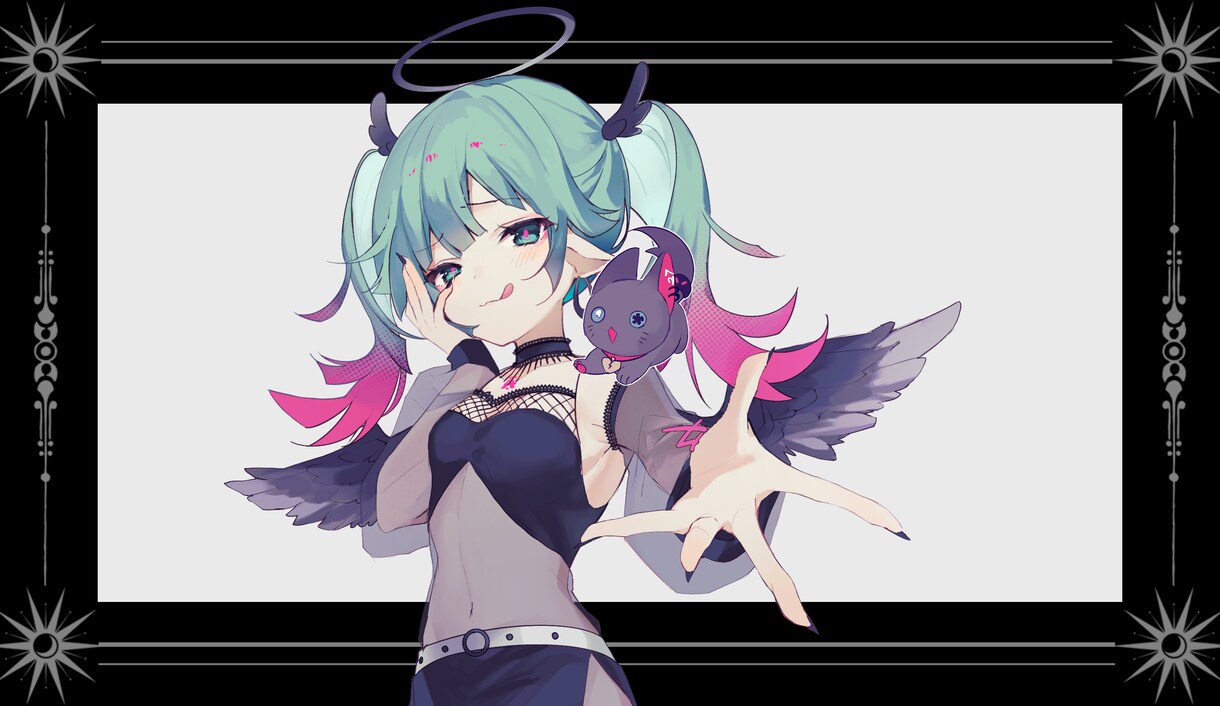 かわいいイラスト、動画サムネ、アイコンを描きます 絵柄可愛めで仕事が速い！バーチャルユーチューバーさん大歓迎！ イメージ2