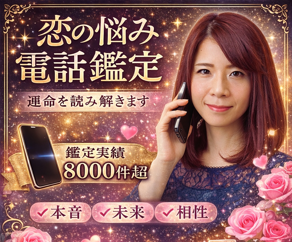 運命を読み解く恋愛電話占いします 本音・未来・相性・恋愛・結婚の未来を電話で鑑定 イメージ1