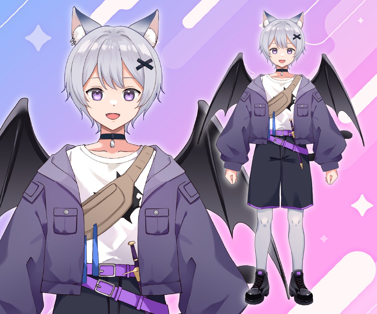 Vtuber高品質モデルをプロが一括で制作します 活動に必要なモデル・配信背景・ロゴ・SDキャラを一括で制作！ イメージ9