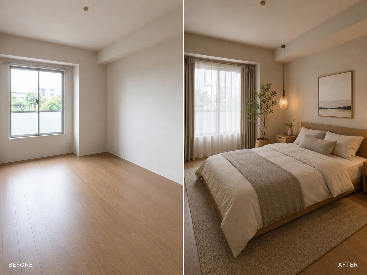 お部屋写真から理想のインテリアイメージを作ります （家具を買う前に理想のお部屋を画像で確認） イメージ5