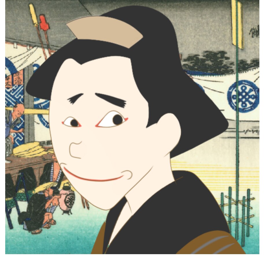 浮世絵の顔アイコン作ろうとおもってます 浮世絵　顔アイコン　完全オリジナルなるです イメージ1