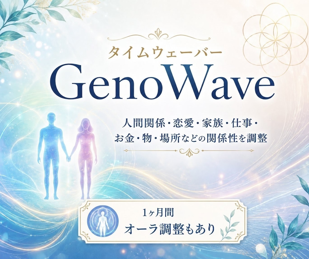タイムウェーバー・ゲノウェーブ。波動調整も致します 人間関係・恋愛・家族・仕事・物品等の関係性を調整分析致します イメージ2
